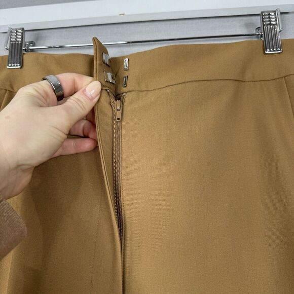 ASOS Design Womens Dress Pants 24 Brown Curve Tailored Barrel Trouser Academia - Picture 3 of 13